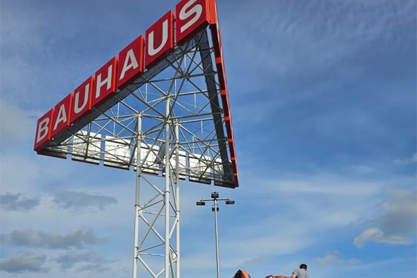 Beleuchtungstechnik für BAUHAUS in Hamburg